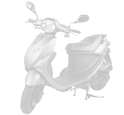 silver scooter without a background